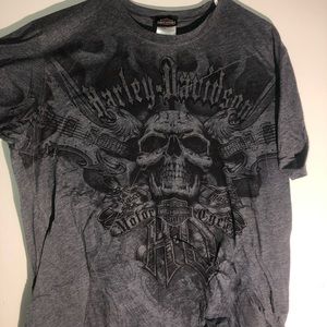 harley davidson skull print hays kansas T Shirt
